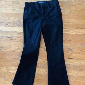 Democracy Petite Black Denim Bellbottoms 10P